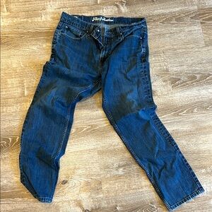 Classic Blue Straight Denim Jeans